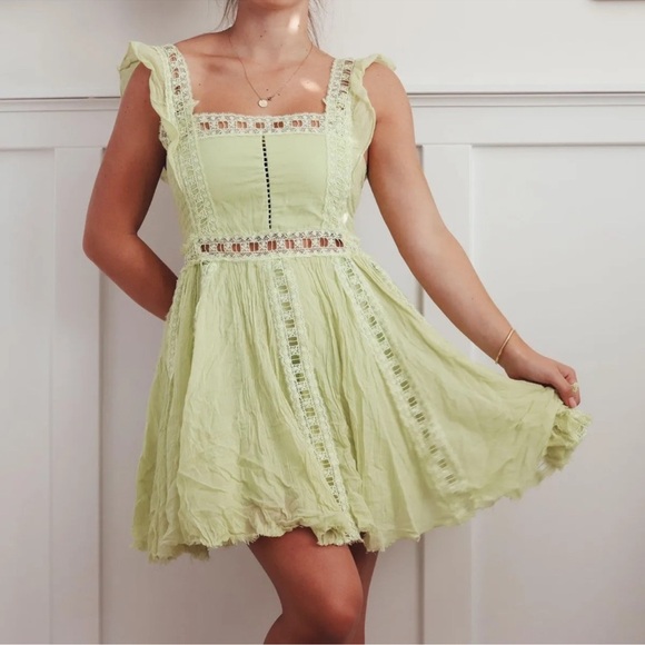 Free people green dress - Picture 3 of 3